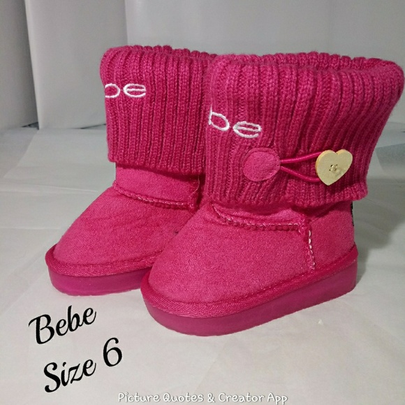 pink bebe boots